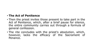Absolution Formula LITURGICAL VESSELS AND VESTMENTS.pptx document | PPTX