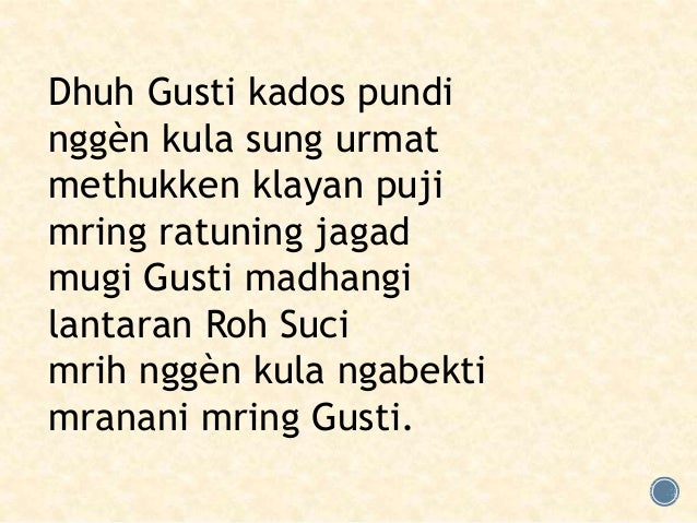 Pangestu Saking Gusti Pangeran - Liturgi Minggu Adven I Jawa pangestu saking gusti pangeran liturgi minggu adven i jawa