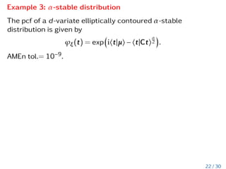 Discrete approximations for divergences
Divergence Approx. D•(pkq)
KLD
V
N
(hlog(P)|Pi − hlog(Q)|Pi)
(DH)2:
V
2N
hP 
