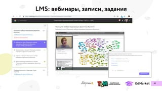LMS: вебинары, записи, задания
48
 