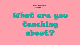 Chapter 3 summary | PPTX