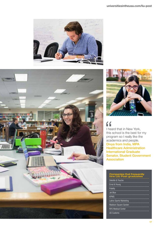 Long Island University post brochure PDF