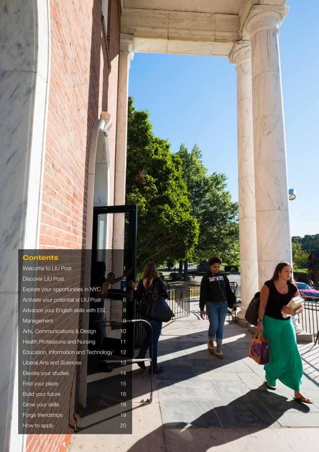 Long Island University post brochure PDF