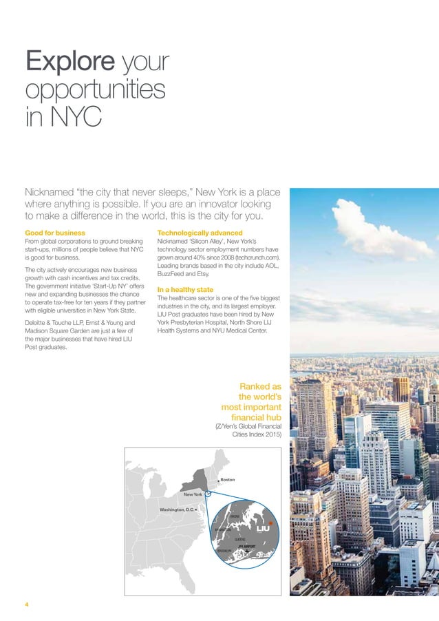 Long Island University post brochure PDF