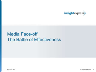 Media Face-off The Battle of Effectiveness 