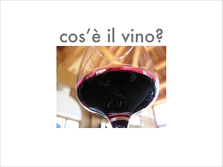 cos’è il vino?
 