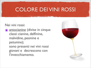 COLORE DEIVINI BIANCHI
Un ruolo essenziale per
l'evoluzione del colore, per la
limpidezza, l'odore e il sapore dei
vini bi...