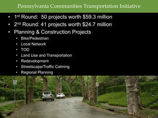 Achieving Livability through Policy:  Maryland DOTTransit-Oriented Development Bill (2008)-Defining economic development as a transportation need, thus qualifying TOD as a public transportation purpose and allowing access to the State Transportation Trust Fund