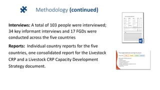 Livestock CRP capacity needs assessment: Summary of 2017 country needs assessments (CAN) conducted in Ethiopia, Nicaragua, Tanzania, Tunisia and Uganda