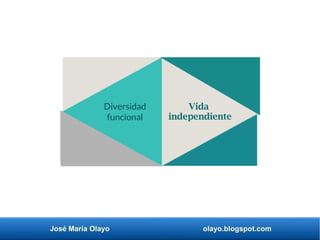 José María Olayo olayo.blogspot.com
Diversidad
funcional
Vida
independiente
 
