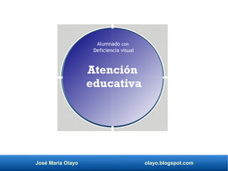 José María Olayo olayo.blogspot.com
Atención
educativa
Alumnado con
Deficiencia visual
 