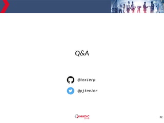 32
Q&A
@texierp
@pjtexier
 