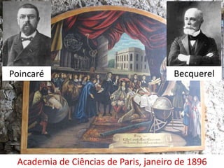______________________________________________________________________________
A Ciência de Marie Curie – 5/8/2021
cas.ufrgs@gmail.com
Academia de Ciências de Paris, janeiro de 1896
Poincaré Becquerel
 