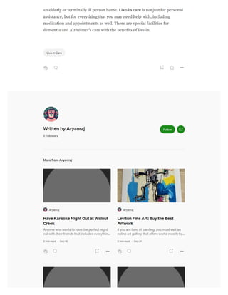 Live-in care : what to expect?