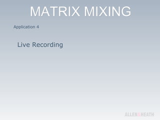 Application 4 Live Recording 