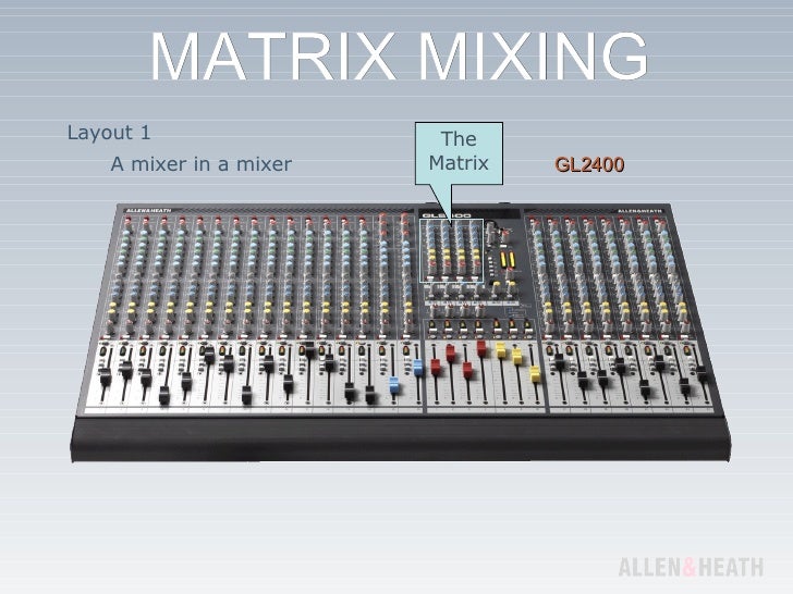 Live Matrix Mixing