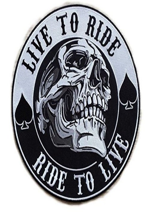 REAPER Skull BIKER MC PATCH