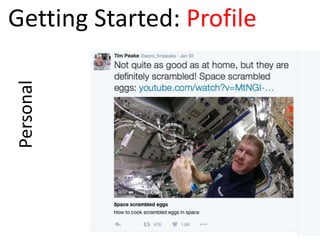PersonalGetting Started: Profile
 