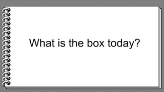 What is the box today?
 