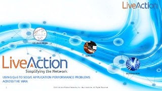 USING QoS TO SOLVE APPLICATION PERFORMANCE PROBLEMS
ACROSS THE WAN
CONTROL
AUTOMATION
VISUALIZATION
© 2014 ActionPacked Networks, Inc. dba LiveAction, All Rights Reserved.1
 
