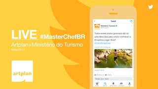 LIVE #MasterChefBR
Artplan+Ministério do Turismo
Maio/2017
 