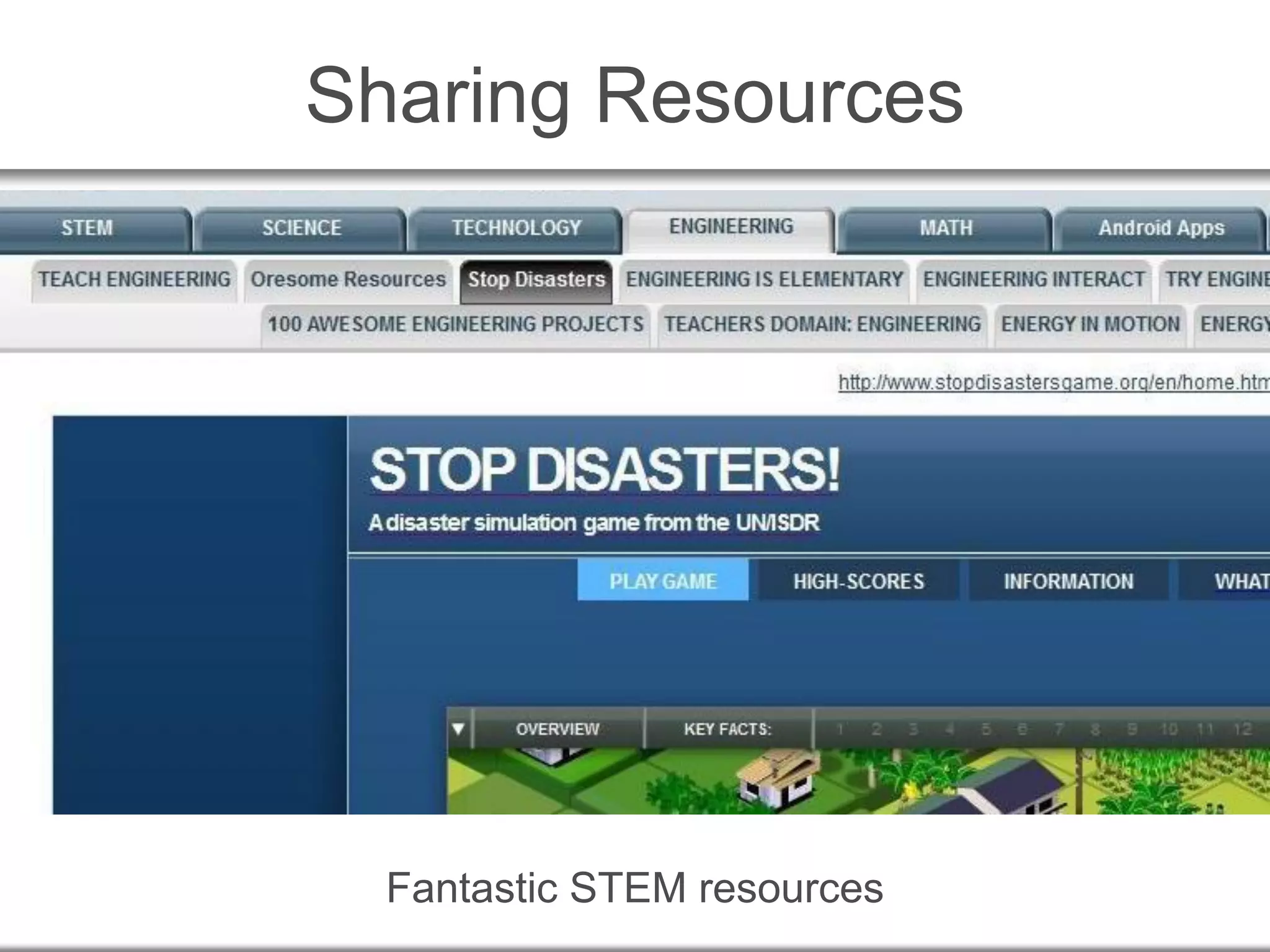 Sharing Resources
Fantastic STEM resources
 