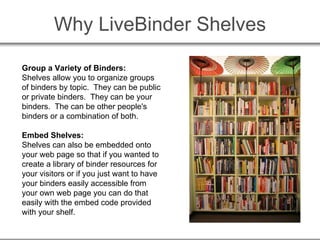 Developing LiveBinders as a Teaching Resource Tool