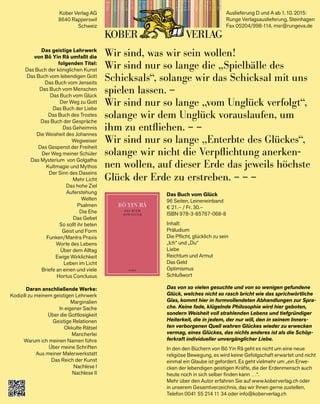 FS[FO OPDI MBOHF OBDIMFVDIUFO‡ 
FIMU 
IOFO OPDI FJO FJIOBDIUTHFTDIFOLŒ
FBEJOH BNQJOHT‰CFSOBDIUVOHTHVUTDIFJOF LPNNFO JNNFS HVU BO‡
JOGBDI FJOFO FOOXFSU GFTUTFU[FO„ VOE EFS FTDIFOLUF LBOO
EFO VUTDIFJO XJF BSHFME FJOMsTFO š ‚FYJCFM VOE BVG KFEFN EFS
ÏÕ BNQJOHQM`U[F‡
Alles ﬁnden, direkt bestellen und
einfach lesen: buchhandel.de verbindet
die Vorzüge des Internets mit dem Service
Ihrer Buchhandlung.
Ob Abholung in der Lieblingsbuchhandlung,
Postversand oder E-Book-Download – für Sie ist
es immer ein Gewinn. Und mit buchhandel.de
unterstützen Sie den lokalen Handel und ein
Stück Einkaufskultur vor Ihrer Haustür.
 