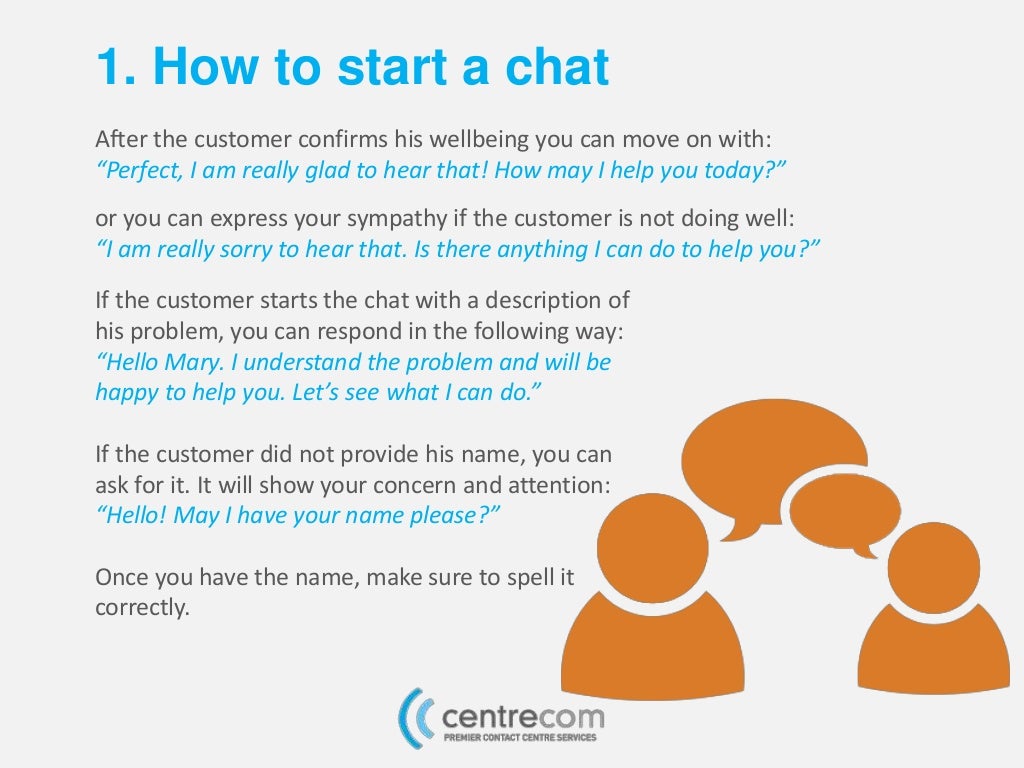 Live chat etiquette in customer service
