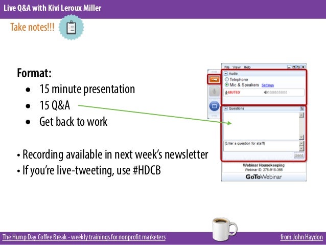 Content Marketing Q&A with Kivi Leroux Miller Content Marketing Q&A with Kivi Leroux Miller