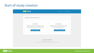 Start	of	study	creation
 