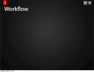 Workow




Saturday, August 14, 2010
 