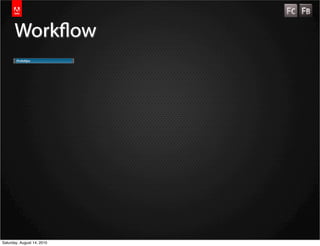 Workow




Saturday, August 14, 2010
 