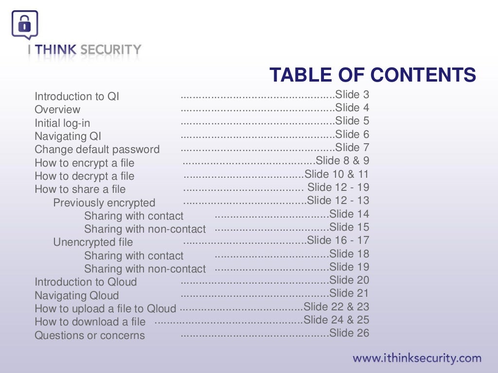 QI User Manual English