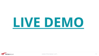Live demo tile metrics slides | PPT