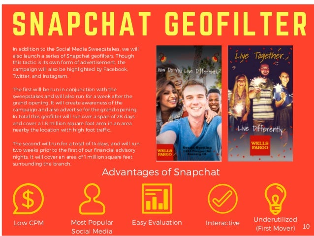 livedifferently marketing campaign how to advertise social media on a flyer snapchat
