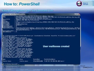 Live@edu working hard for youDemo – IT Experience 