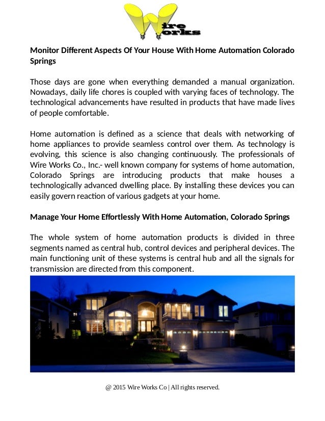 Live Life Comfortably With Home Automation Colorado Springs