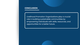 Livelihood Promotion Organization Empowering Sustainable Communities | PDF