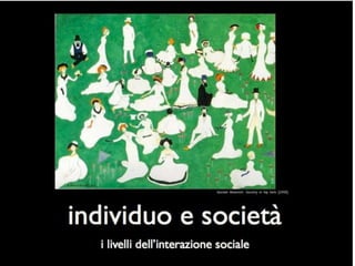 Livelli dell'interazione sociale