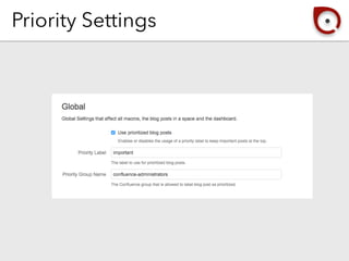 Priority Settings
 