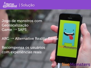 Vencedor Startup Weekend São Paulo Universitários 2013 - liveMonsters
