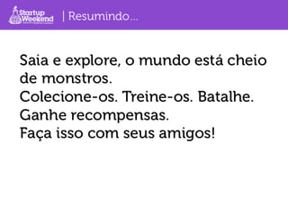 Vencedor Startup Weekend São Paulo Universitários 2013 - liveMonsters