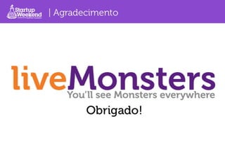 Vencedor Startup Weekend São Paulo Universitários 2013 - liveMonsters