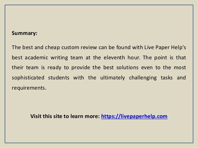 Custom essay live