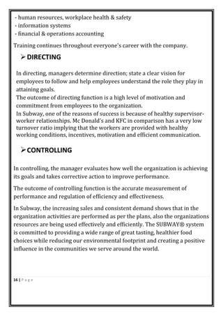 Management Functions Script Project Live Project on Principle of Management | PDF