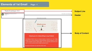 Blog Liver Email Example Email Marketing Live Project | PPT