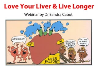 Love Your Liver & Live Longer
      Webinar by Dr Sandra Cabot
 