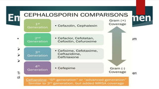 Empirical antibiotic Regimen
 