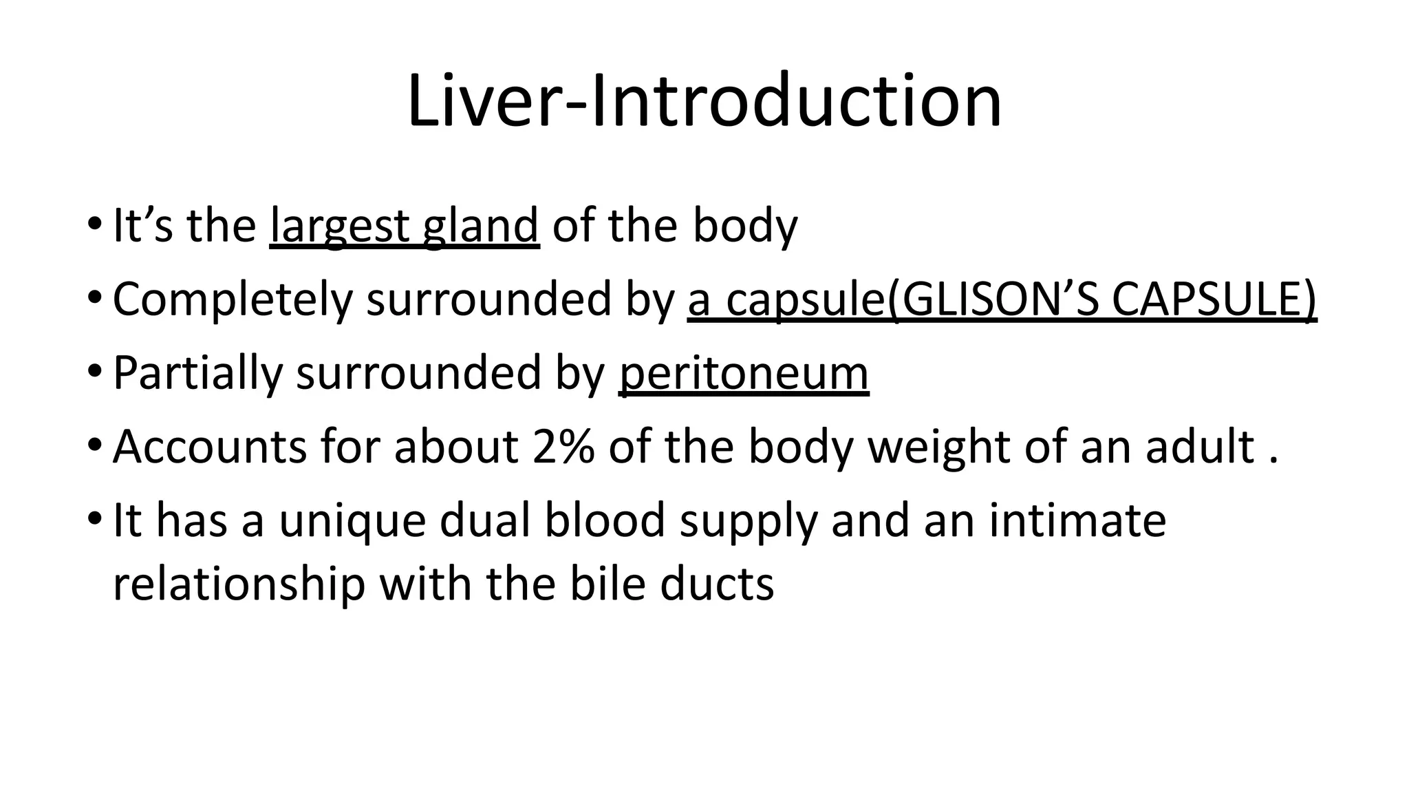 Liver and billiary anatomy | PPTX